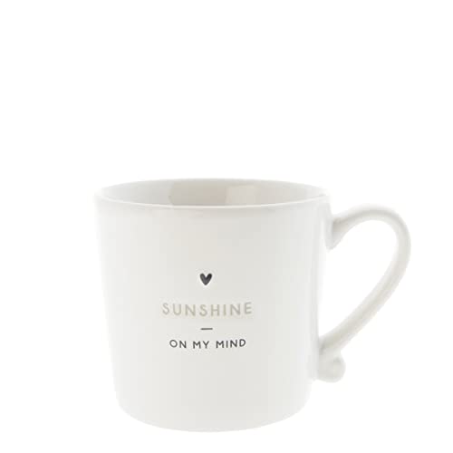 Bastion Collections Becher mit Henkel SUNSHINE ON MY MIND Keramikbecher weiss Keramikgeschirr BC Mug Küche gedeckter Tisch, Weiß, RJ/MUG 021 B im Sale