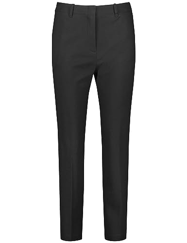 Taifun Damen Gepflegte 7/8 Hose Tailored Fit unifarben 7/8 Länge Schwarz 44 im Sale