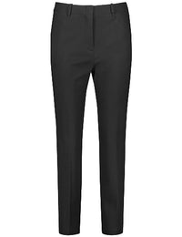Thumbnail for Taifun Damen Gepflegte 7/8 Hose Tailored Fit unifarben 7/8 Länge Schwarz 44 im Sale