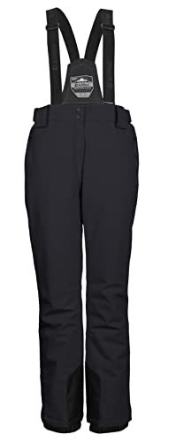 KILLTEC Damen Funktionshose mit abnehmbaren Trägern, Kantenschutz und Schneefang KSW 288 WMN SKI PNTS KG, schwarz, 19, 37800-000 im Sale
