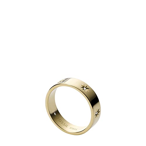 Fossil Ring Für Männer Sutton, Breite: 3,6mm Gold-Edelstahl-Ring, JF03874710 im Sale