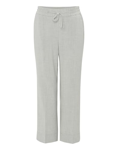 OPUS Damen City Pants | City Pants MELOSI Relaxed mit Gummibund Hazy Fog Melange, 38 im Sale