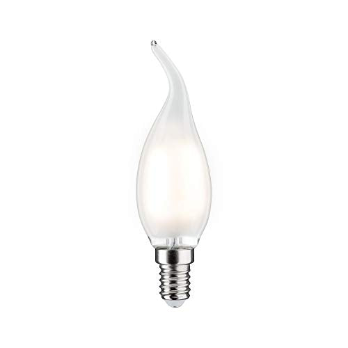 Paulmann 28688 LED Lampe Filament Kerze 4,8W Leuchtmittel dimmbar Satin 2700K Warmweiß E14 im Sale
