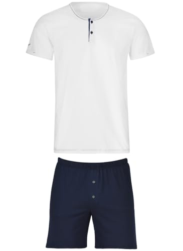 Trigema Herren 6392041S Pyjamaset, weiss-C2C, im Sale