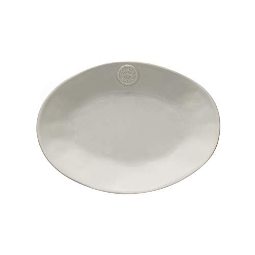 Costa Nova, Nova Kollektion, Steinzeug Geschirr, Platte, oval, sandgrau, 30 cm im Sale