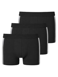 Thumbnail for Schiesser Herren 3 Pack Softbund Und Streifen - 95/5 Organic Boxershorts, Schwarz_173816, EU im Sale