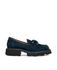 Thumbnail for Alma en Pena. Flat leather shoes for women, blue, EU on sale