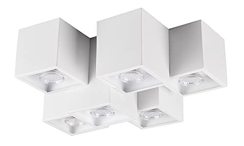 Trio Leuchten ceiling light Fernando 604900631, metal white matt, excl. 6x GU10 on sale