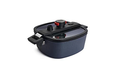 Woll Active Lite Kasserolle viereckig mit Active-Lite-Deckel, 26 cm x 26 cm, 10,5 cm hoch, 5.5 Liter, mit 2 Seitengriffen - Induktiv - Geeignet für alle Herdarten, Aluguss, anthrazit im Sale
