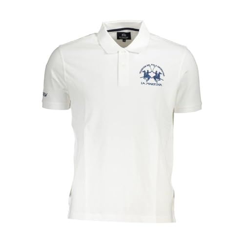 La Martina Elegantes weißes Baumwoll-Poloshirt für Herren, im Sale