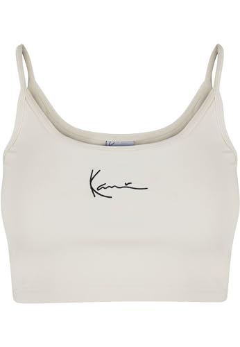 Karl Kani Damen KW-TP021-003-06 Small Signature Essential Crop Top White im Sale