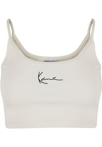 Thumbnail for Karl Kani Damen KW-TP021-003-06 Small Signature Essential Crop Top White im Sale