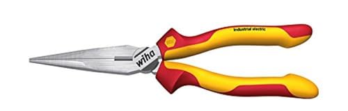 Wiha Flachrundzange Industrial electric mit Schneide gerade Form 160 mm Zange für Elektriker, VDE geprüft, stückgeprüft, stabil und robust (35477) im Sale