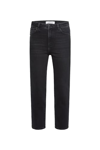 SOCCX Damen Jeans LE:A Mom Fit Breezy Black 32 im Sale