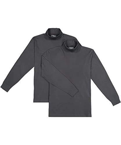 RAGMAN Herren Basic Rollkragenshirt Doppelpack Langarm (as3, alpha, m, regular, regular, marine/marine, M) im Sale