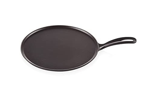 Le Creuset Cast Iron Crêpe Pan, Incl. Wooden Peeler, Ø 27 cm, Round, Suitable for all hob types including induction, Black, 20136270000460 on Sale