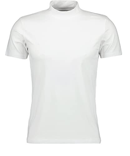 RAGMAN Men's Stand-Up Collar Shirt, Body Fit, White-006 on Sale