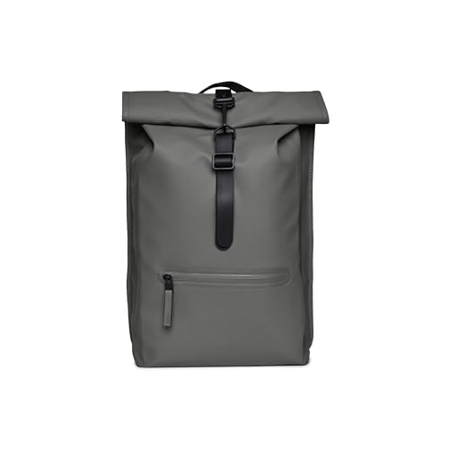 RAINS Rolltop Rucksack Grey Rucksack im Sale