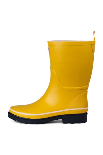 derbe Middlehooch Freesia Gummistiefel Damen Gelb Blau Nachhaltig 37 | Wattstiefel Stiefel im Sale