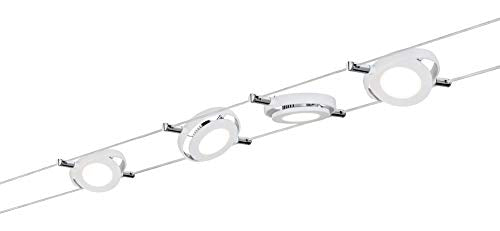 Paulmann 94105 Seilsystem RoundMac Set erweiterbar Warmweiß 4x4W LED Weiß matt Seilleuchte Hängeleuchte im Sale