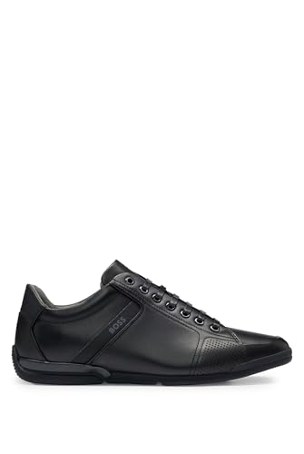 BOSS Men Saturn_Lowp_lux4 A_N Sneaker Black 45 EU on sale