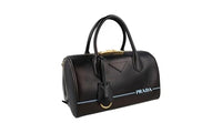 Thumbnail for Prada Damen Schwarz Leder Schultertasche 1BB047 im Sale