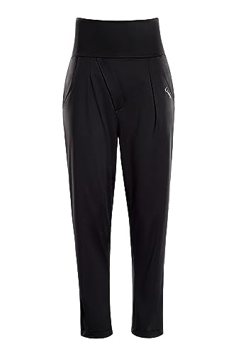 Winshape Women's Elegant Functional High Waist 7/8-baggy Pants HP303 with Core Waistband Casual Trousers, Black, EU on Sale