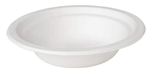 Duni 186979 - Bio Bagasse Teller tief, Durchmesser ca. 18 cm, 10 Stück, ecoecho, Partygeschirr, Einwegteller im Sale