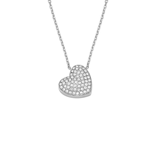 FOSSIL Damenkette Sadie Glitz Heart Anhänger Edelstahl, JF04674040 im Sale