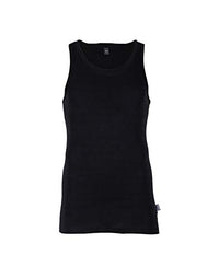 Thumbnail for Dilling Merino Unterhemd Herren - Tank Top 100% Bio Wolle Schwarz im Sale