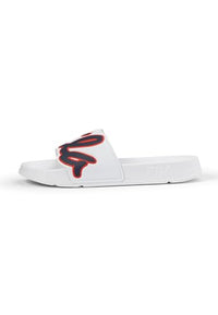 Thumbnail for FILA Men's SCRITTO Slipper Slide Sandal, White Navy, 46 EU on sale