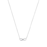 Thumbnail for s.Oliver Kette mit Anhänger 925 Sterling Silber Damen Halsschmuck, mit Zirkonia synth., 40+5 cm, Silber, Infinity, Kommt in Schmuck Geschenk Box, 2017245 im Sale