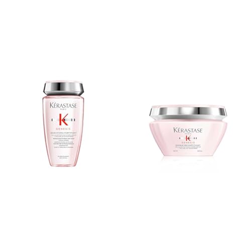 Kérastase | Stärkende Haarmaske für brüchiges und strapaziertes Haar, 200 ml & Shampoo für feines Haar, Nährendes und kräftigendes Haarbad gegen Haarverlust, Bain Hydra-Fortifiant, 250 ml im Sale