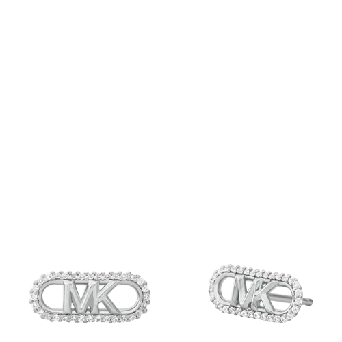 Michael Kors Premium Kors MK Sterling Silber Pavé Empire Link Ohrstecker für Damen, MKC1657CZ040 im Sale