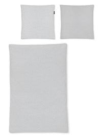 Thumbnail for Irisette Seersucker Bettwäsche Easy Granby Silber, 1 Bettbezug 135 x 200 cm + 1 Kissenbezug 80 x 80 cm im Sale