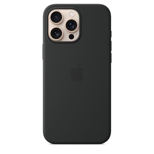 Apple iPhone 16 Pro Max Silikon Case mit MagSafe − Schwarz  im Sale