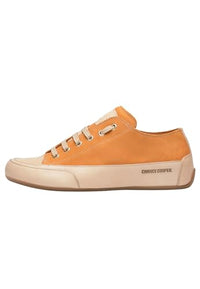 Thumbnail for Candice Cooper Rock S-Sneakers aus Veloursleder und Leder in Vintage-Optik, Orange 37 im Sale