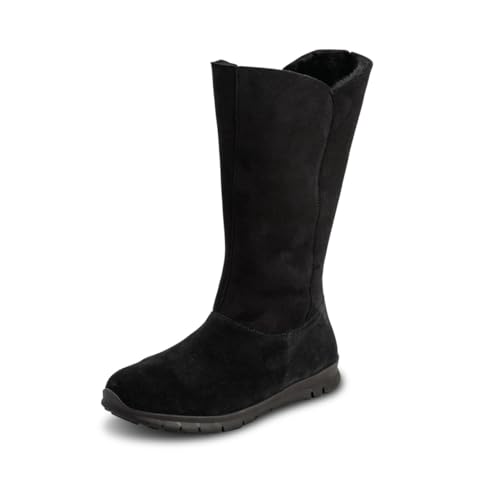 VITAFORM Lammfell Boots Damen – Gefütterte Stiefel für Damen – Rutschhemmend, Leicht und besonders Warm beige/taupe 40 im Sale