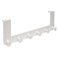Thumbnail for IKEA Enudden hanger for door, metal, white with 6 hooks for hanging on sale