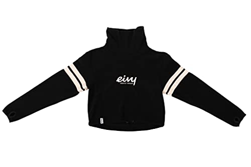 Eivy Damen Peg Cropped Fleece Pullover Team Black im Sale