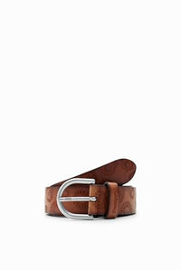 Thumbnail for Desigual Women's Embossed Belt, Brown, 85 im Sale
