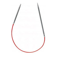 Thumbnail for Addi AD7107025-05.00 circular knitting needle, silver, 5mm, 25cm length