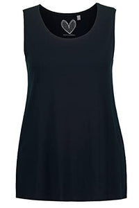 Thumbnail for Ulla Popken Damen Top RH T-Shirts, Mitternachts Blau, 46-48 im Sale