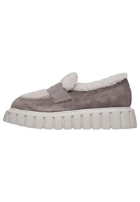 Thumbnail for VOILE BLANCHE Loafers aus Veloursleder und Wolle, Beige 41 im Sale