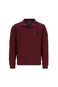 Thumbnail for hajo Troyer sweatshirt in all-over structure on sale