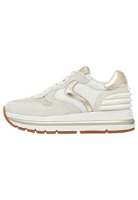Thumbnail for VOILE BLANCHE Maran Power-Sneakers aus Veloursleder und technischem Gewebe-Weiß, Weiß-Platin 39 im Sale