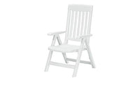 Thumbnail for Sieger folding chair Palma solid plastic frame white, 67x62x105 cm on sale