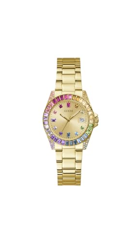 GUESS Damen Uhr Armbanduhr Opaline GW0475L3 Edelstahl Gold im Sale