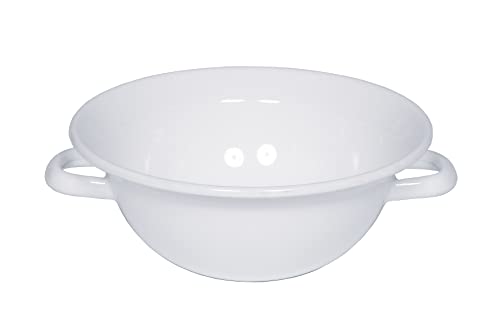 Riess, 0599-033, Miniweitling, CLASSIC-WEISS, Durchmesser 14 cm, Höhe 5.7 cm, Inhalt 0.5 Liter, Emaille, weiß, Minischüssel, Induktion im Sale