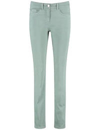 Thumbnail for Gerry Weber Damen 925050-66969-50404 Jeans, Hazy Mint, Kurz EU im Sale